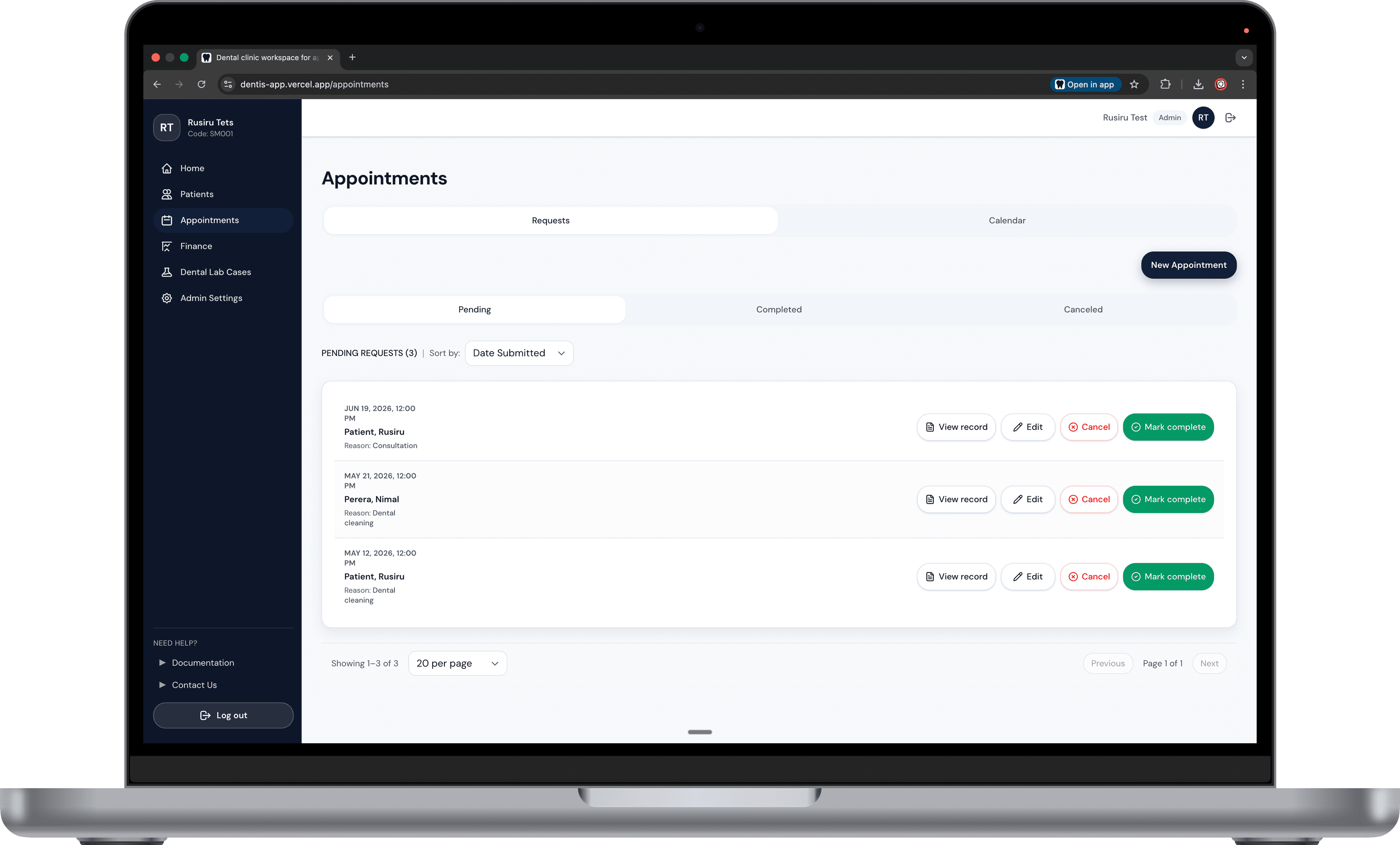 Appointment scheduling